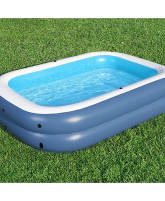 H2OGO! 8 Foot 4 Inch by 70 Inch Summer Bliss Shaded Inflatable Family Pool