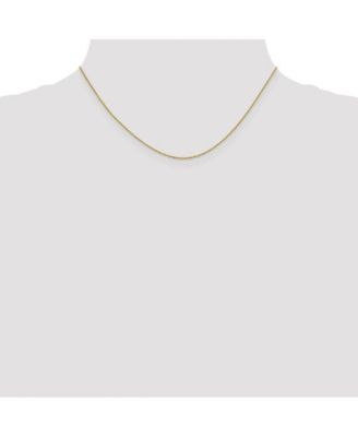 Solid 18k Gold Italian 0.7mm Box Chain Necklace