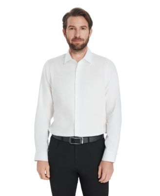 Men's Slim-Fit Leopard Print Dress Shirt