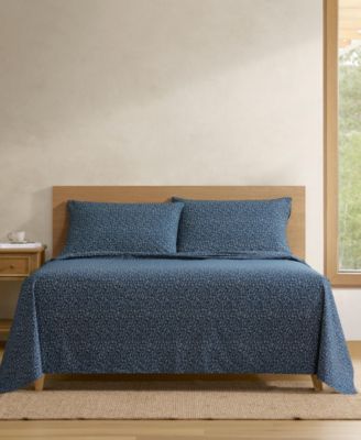 Printed 100% Cotton Percale 4-Pc. Sheet Set, Queen