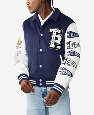 Men's Long-Sleeve Crest Varsity Jacket