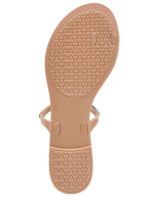 Women's Ivonna Embellished Toe Ring Jelly Flat Sandals