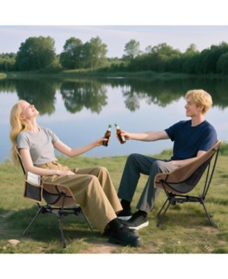 Portable Camping Chair with Compact Carrying Bag, Foldable Outdoor Seat