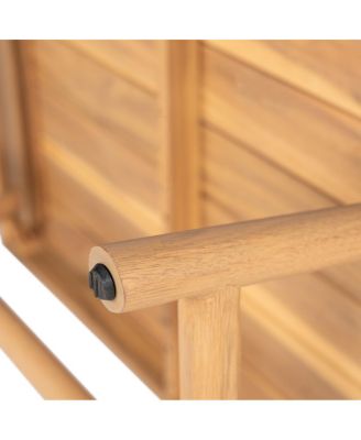 Patio Acacia Wood Rectangle Coffee Table