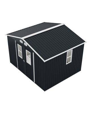  Outdoor Storage Shed, 8x10, 4 Windows, Lockable Doors