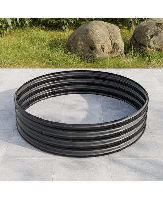 Galvanized Metal Raised Garden Bed Planter Box