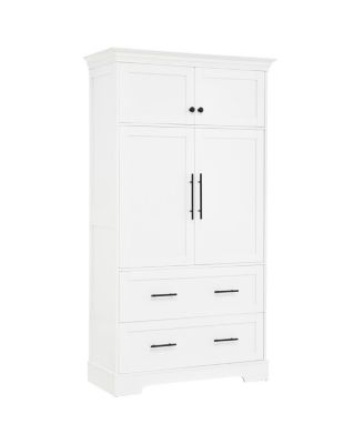 Farmhouse 40"x18"x72.6" Kitchen Pantry with 4 Doors