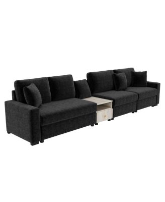 132 inches Modern Modular Sofa Couch with Storage