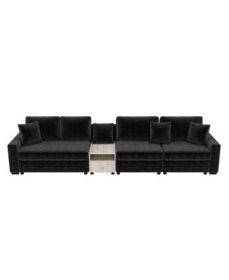 132 inches Modern Modular Sofa Couch with Storage