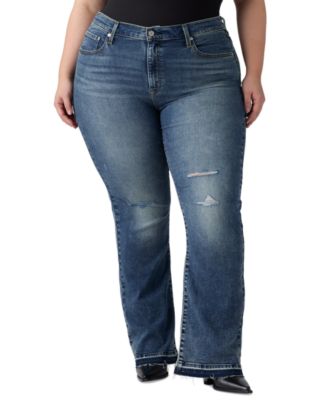 Trendy Plus Size 725 High-Rise Bootcut Jeans