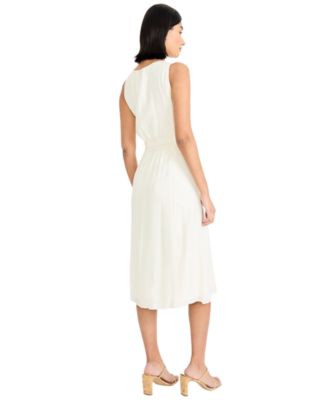 Women's Sleeveless Flare Shirt Dress