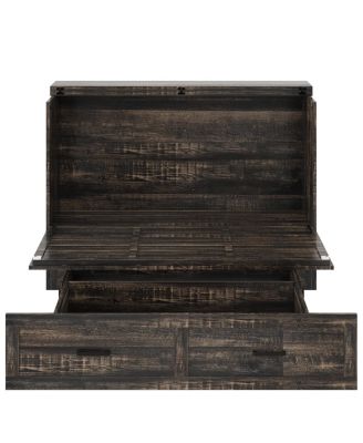 Queen Murphy Bed w/Charging Station & Storage Drawer