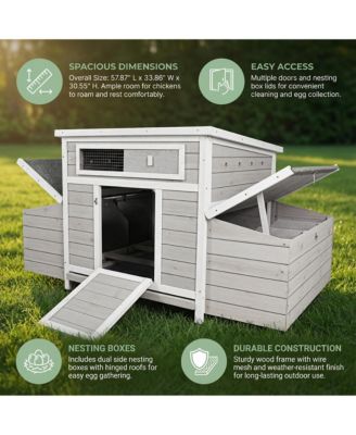 58" Fir Wood Outdoor Storage