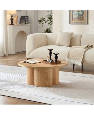 Round Modern Coffee/Accent Table for Living Room/Office/Bedroom