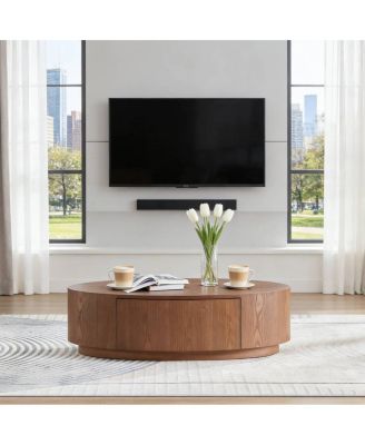Streamdale Modern Luxury Oval Coffee Table, Elegant Living Room Accent Piece