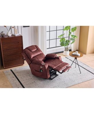 Oversized Power Lift Recliner Massage Chair for Elderly, USB/Type-C Ports