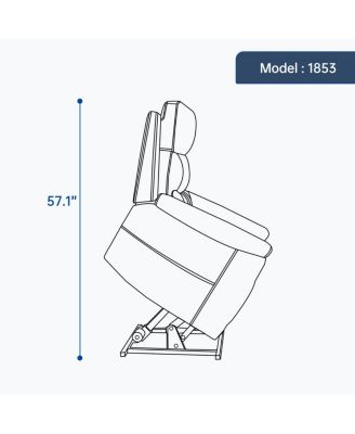 Streamdale Dual Motor Infinite Position Power Lift Recliner Chair with Massage & Heat
