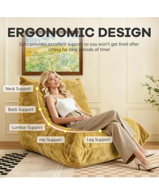 Ergonomic Support System with Premium Chenille Fabric