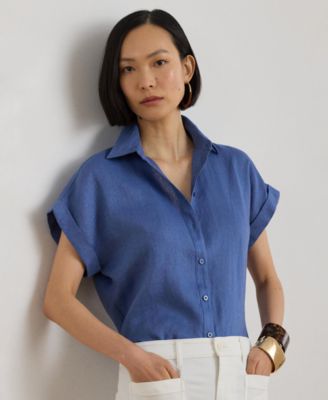 Lauren Ralph Lauren Women's Dolman-Sleeve Linen Shirt