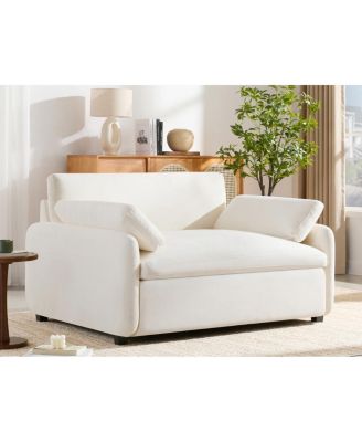 Streamdale Oversized Chenille Sofa Chair, Wide Seat Accent Chair, Modern Comfy Armchair