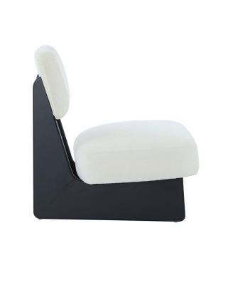 Streamdale Set of 2 Modern Beige Lounge Chair with Polyester Upholstery & Wood Base