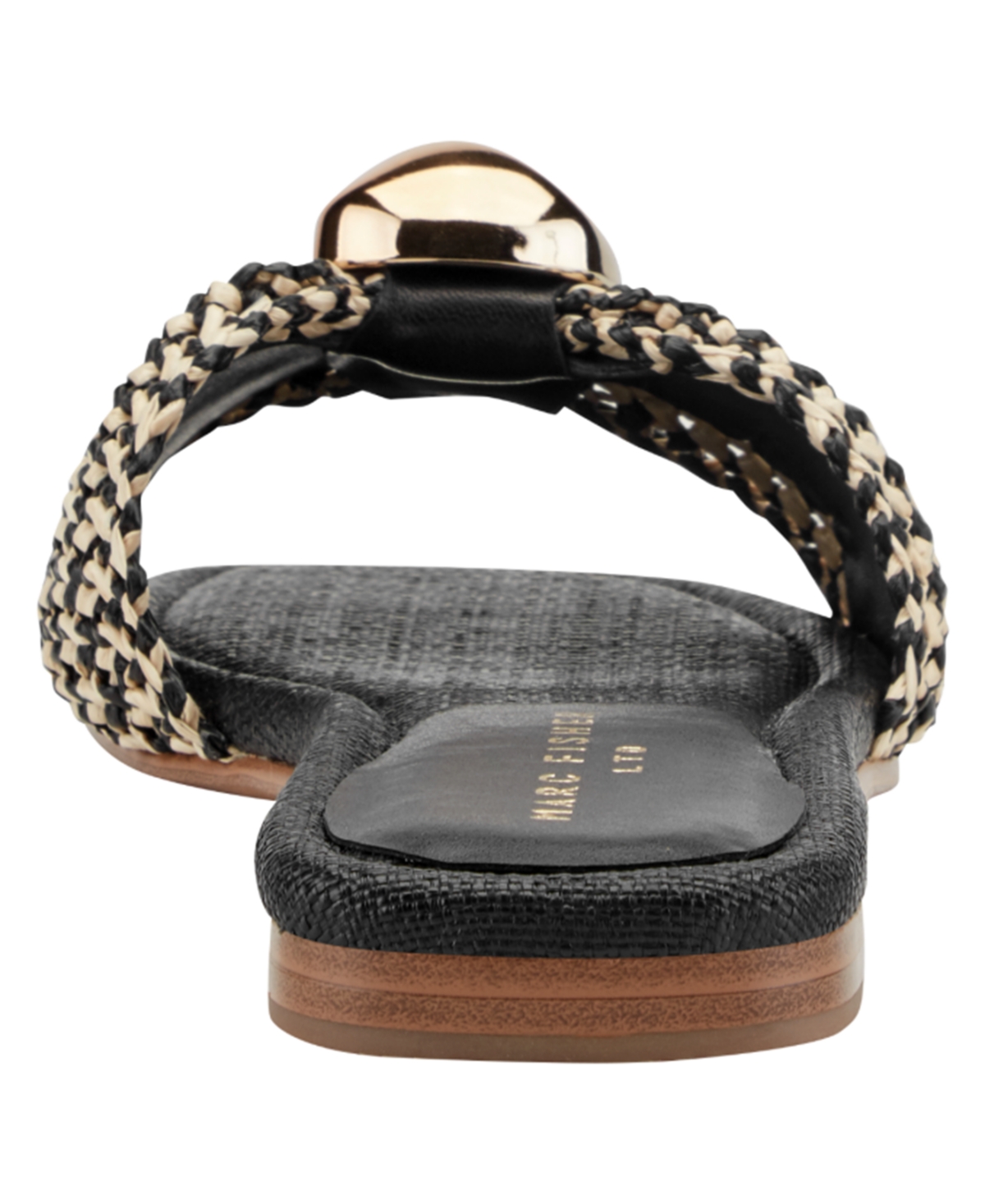 Marc Fisher Ltd Women's Nalena Ornamented Woven Flat Sandals