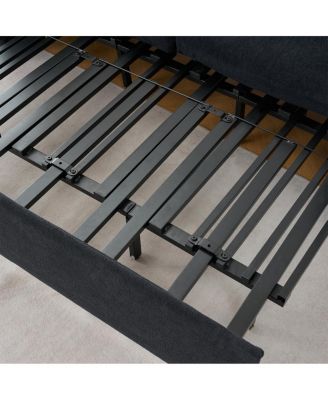 Convertible Pull Out Sofa Bed Queen Size, 3-in-1 Sleeper Couch with Storage