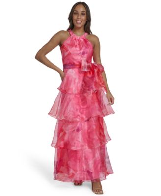 Petite Halter Neck Floor Length Gown