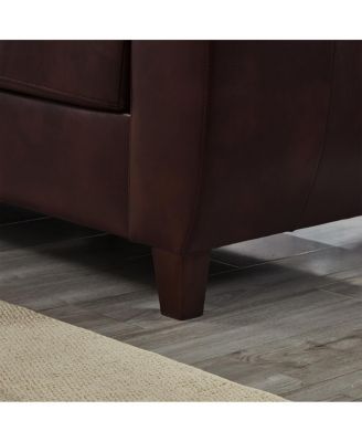 59" Modern Faux Leather Loveseat Sofa with Storage, Big Armrest