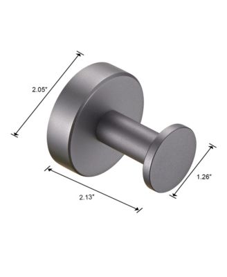 Round Base Wall Hanging Coat Hook, 4 Pack Stainless Steel Heavy Duty Towel Hook for Entry, Bathroom and Bedroom