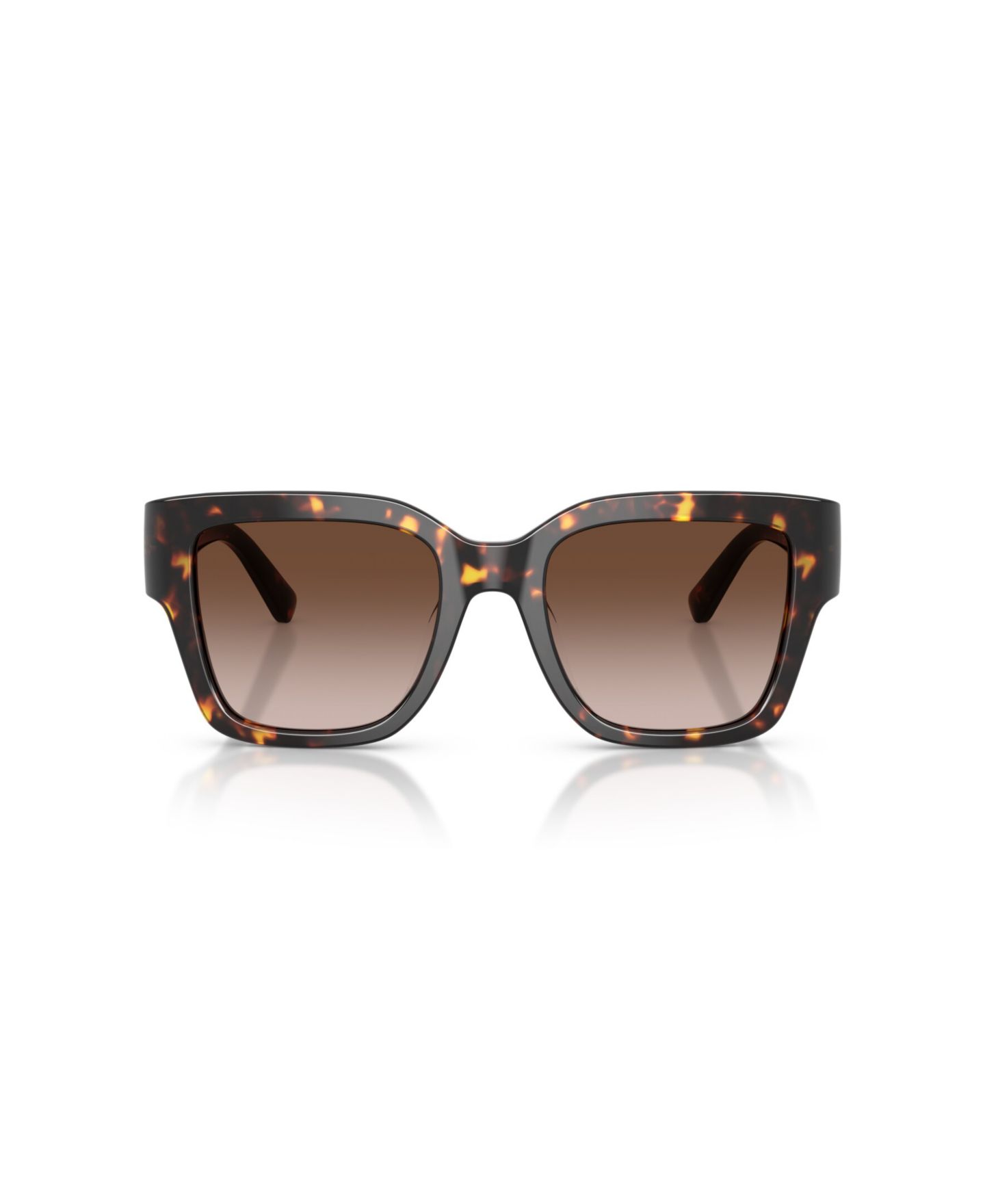 Женские солнцезащитные очки Tory Burch Square Sunglasses, TY7228U, цвет: Коричневый черепаховый — фото 4