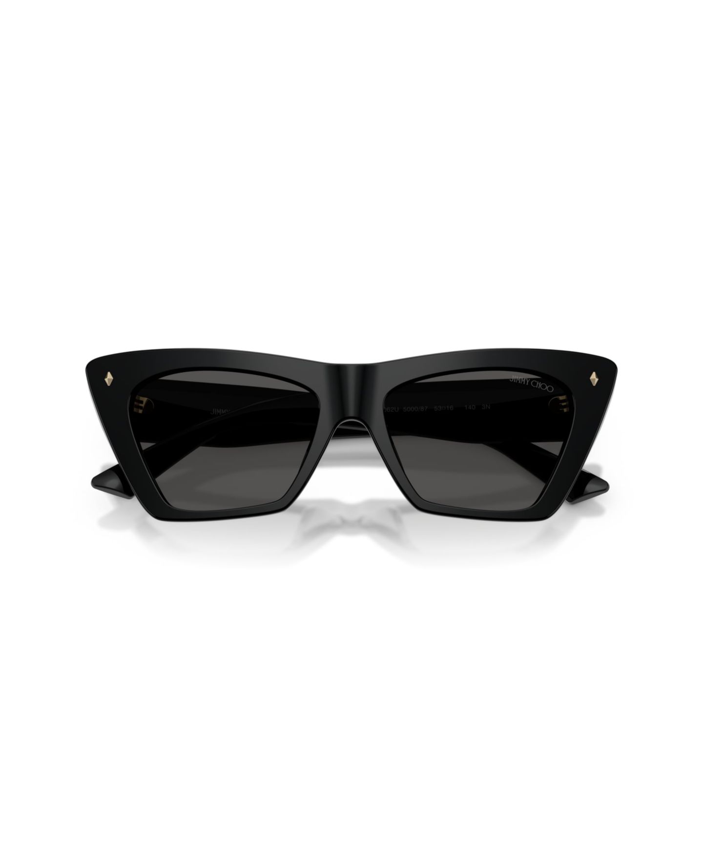 Женские солнцезащитные очки Jimmy Choo Cat Eye Sunglasses, JC5062U, цвет: Чёрный — фото 5