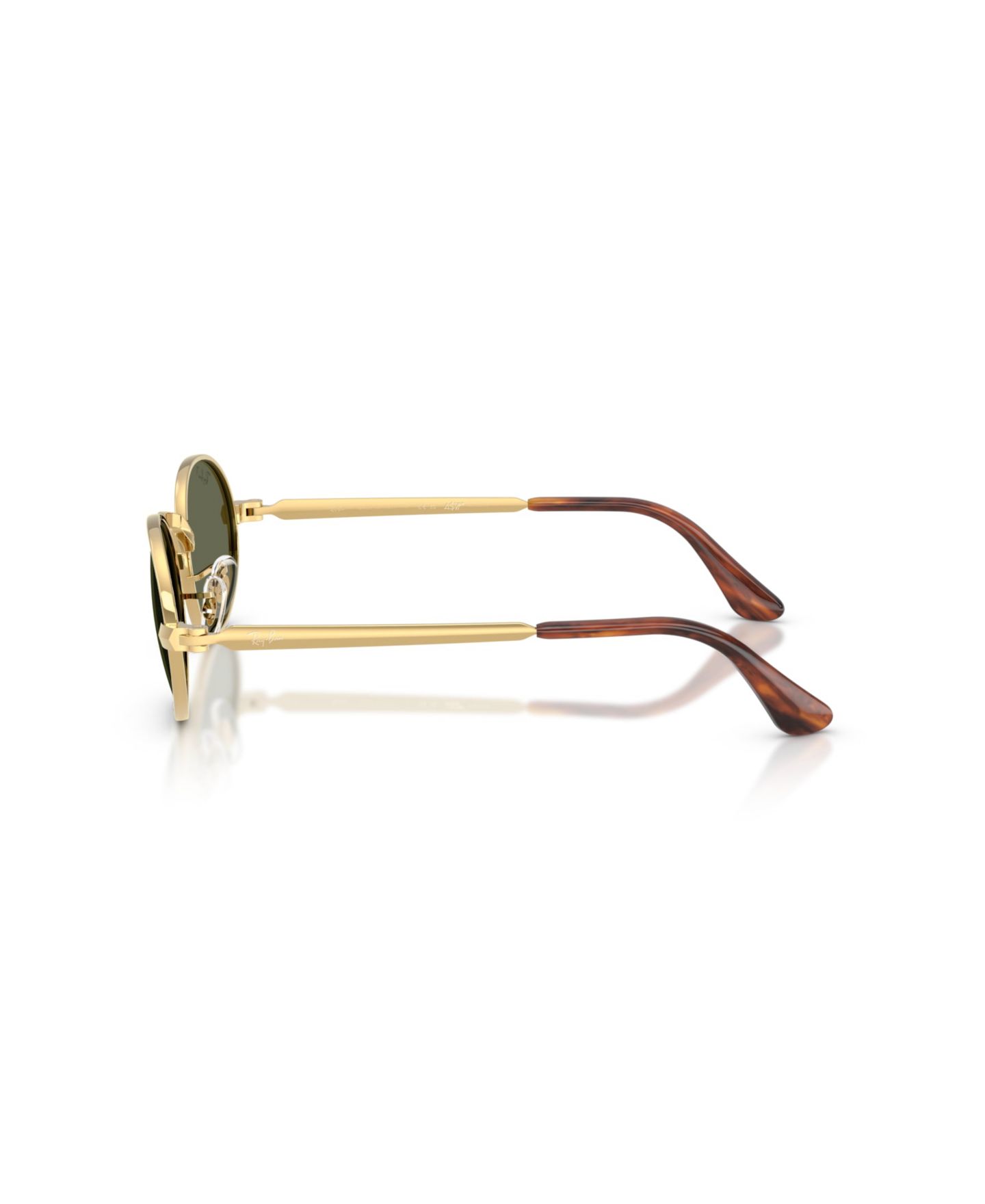 Солнцезащитные очки Ray-Ban Unisex Rectangle Polarized Sunglasses, RB3931, цвет: Золотой — фото 3
