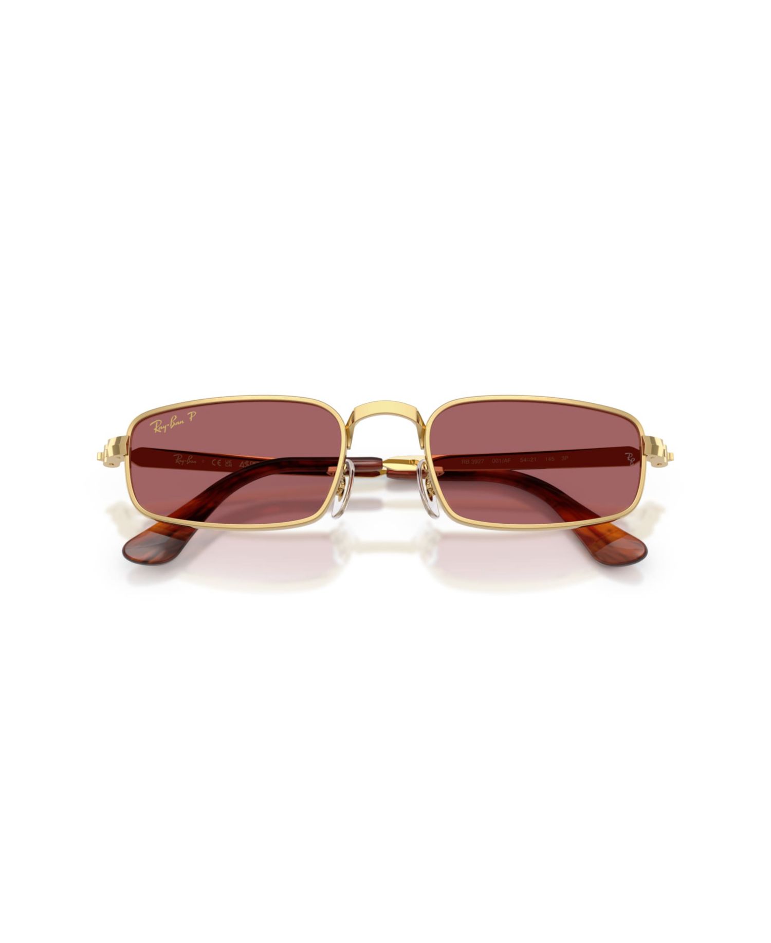 Unisex Rectangle Polarized Sunglasses, RB3927