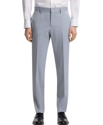 BOSS by Men's Patterned Stretch Chiffon Slim-Fit Trousers