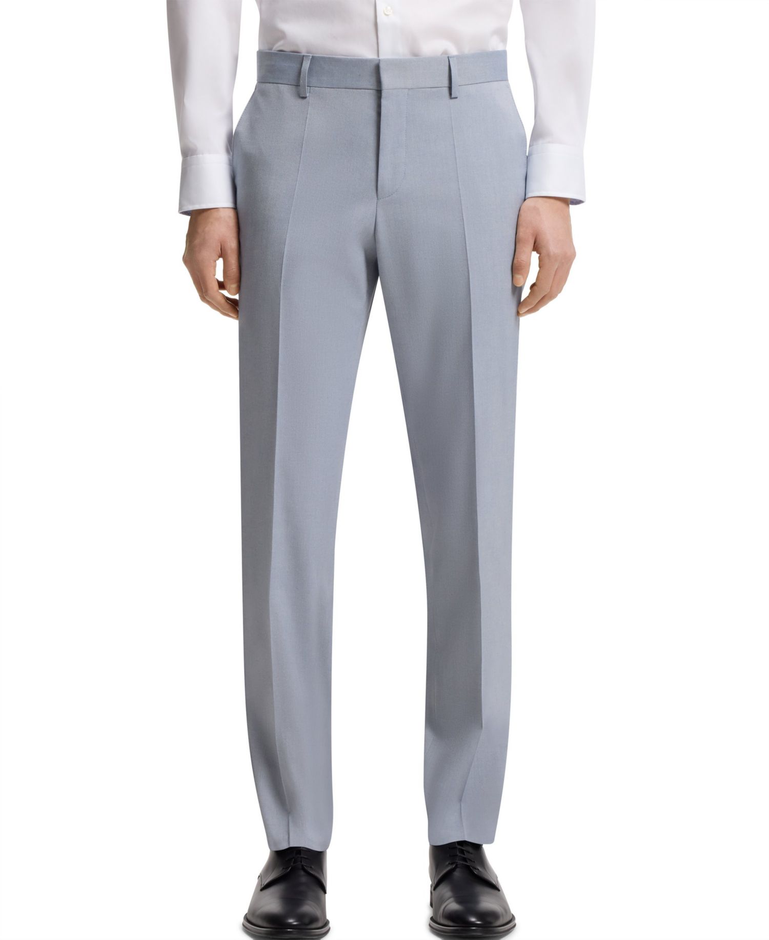 Men's Patterned Stretch Chiffon Slim-Fit Trousers