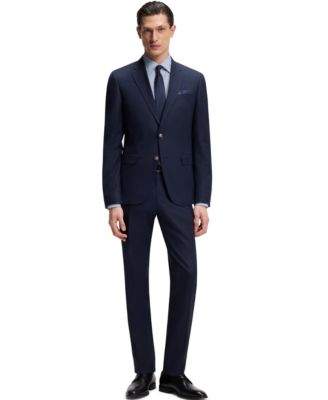 BOSS by Men's Printed Stretch Cotton Regular-Fit Dress Shirt