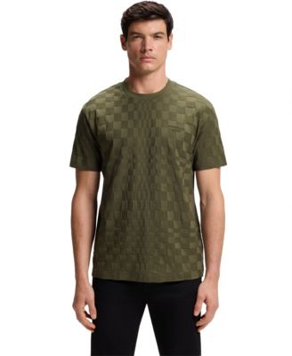 BOSS by x Porsche Men's Cotton Jacquard Relaxed-Fit T-Shirt
