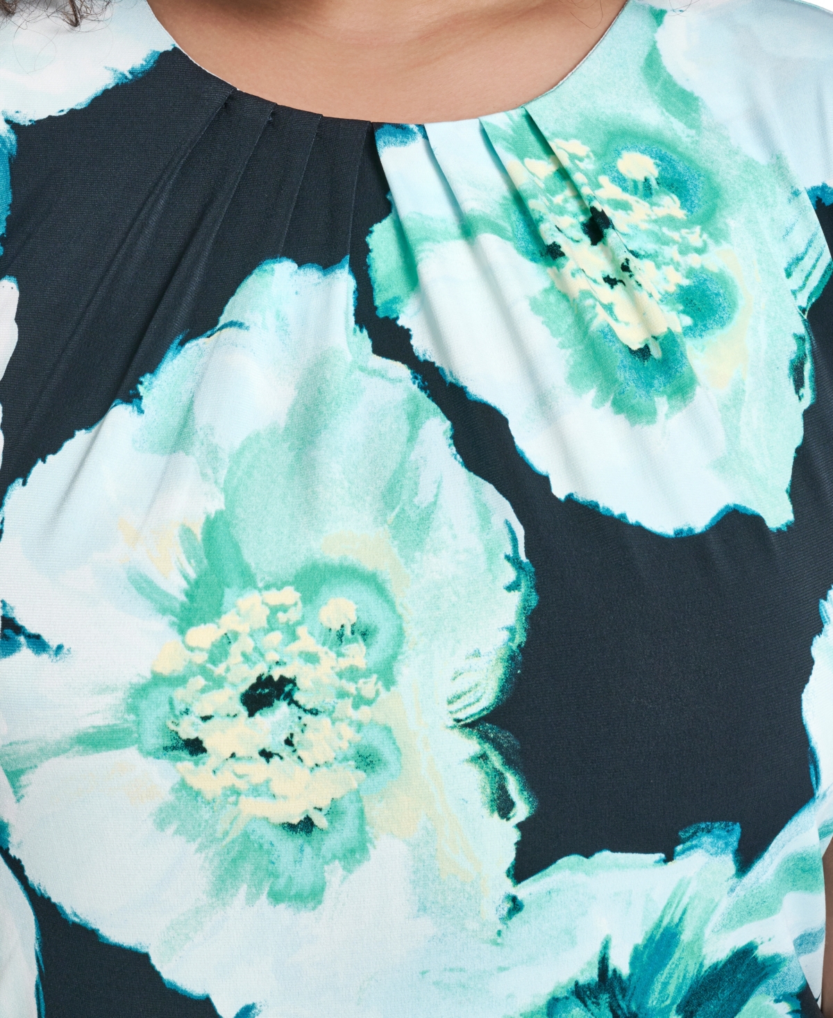 Calvin Klein Plus Crewneck Short-Sleeve Top