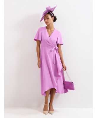 Women's Julissa Short Sleeve Wrap Midi Dress