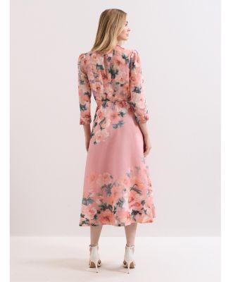 Women's Anabella 3/4 Sleeve Midi Dress