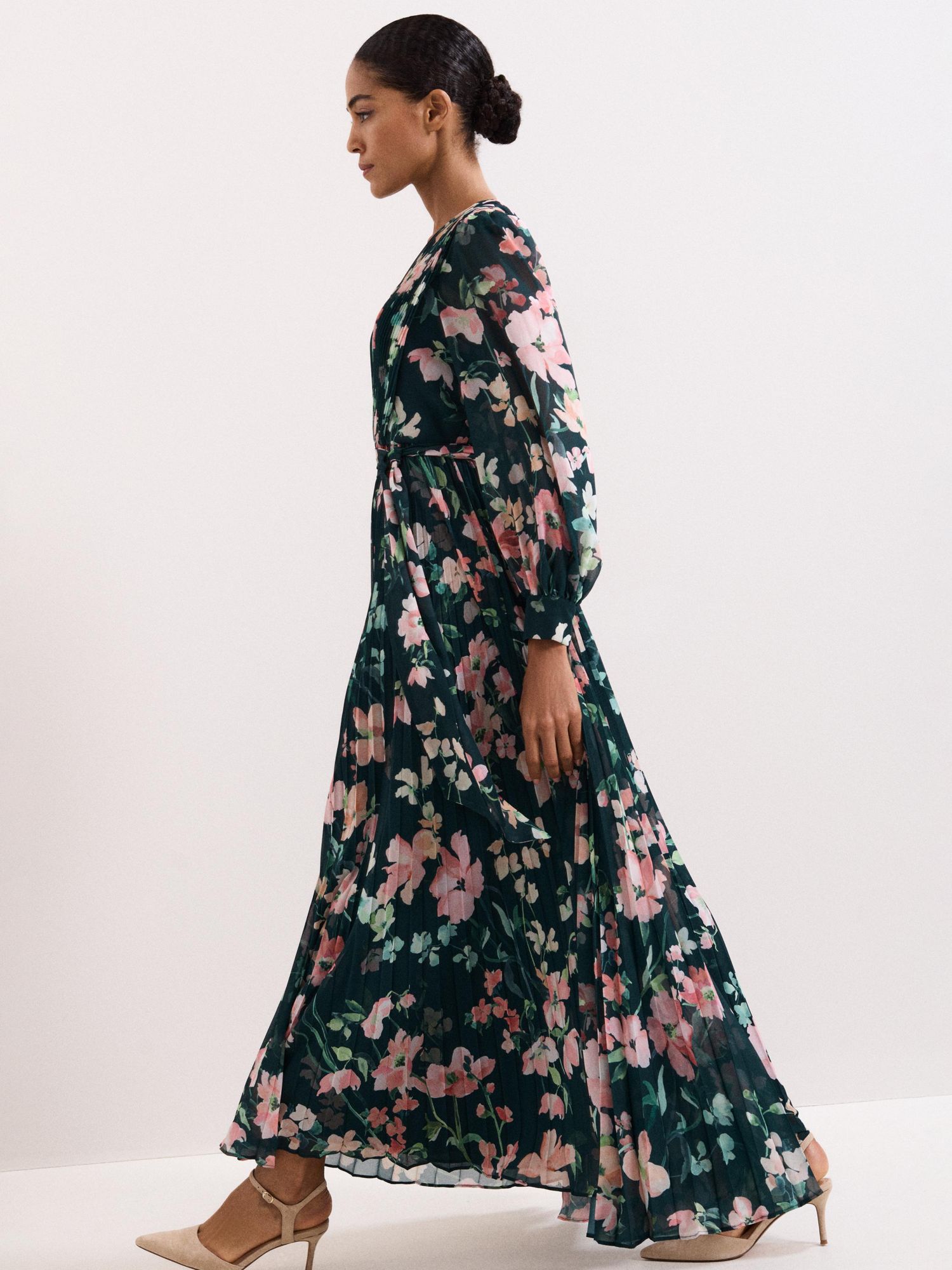 Women's Rosa V-Neck Floral Maxi Dress