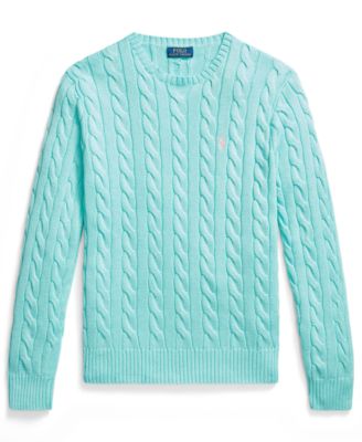 Men's Cable-Knit Cotton Sweater