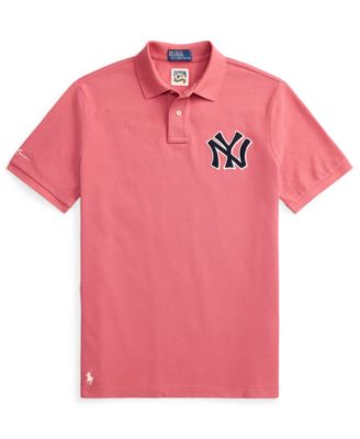 Men's Yankees Logo Mesh Polo Shirt
