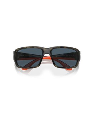 Men's Rectangle Fantail Polarized Sunglasses, 6S9006