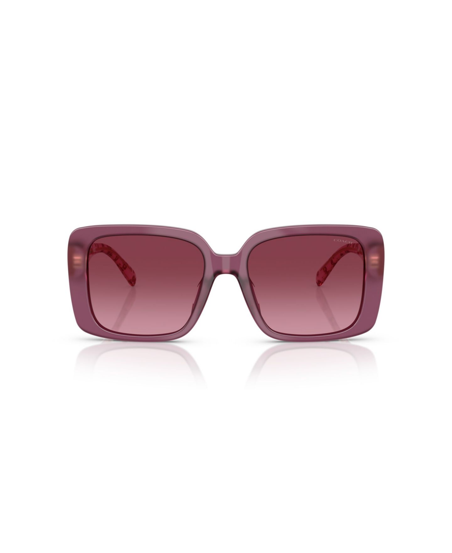 Женские солнцезащитные очки COACH Square Sunglasses, CAD54 HC8424U, цвет: Фиолетовый — фото 2