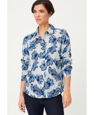 Women's Floral Stripe Shirt