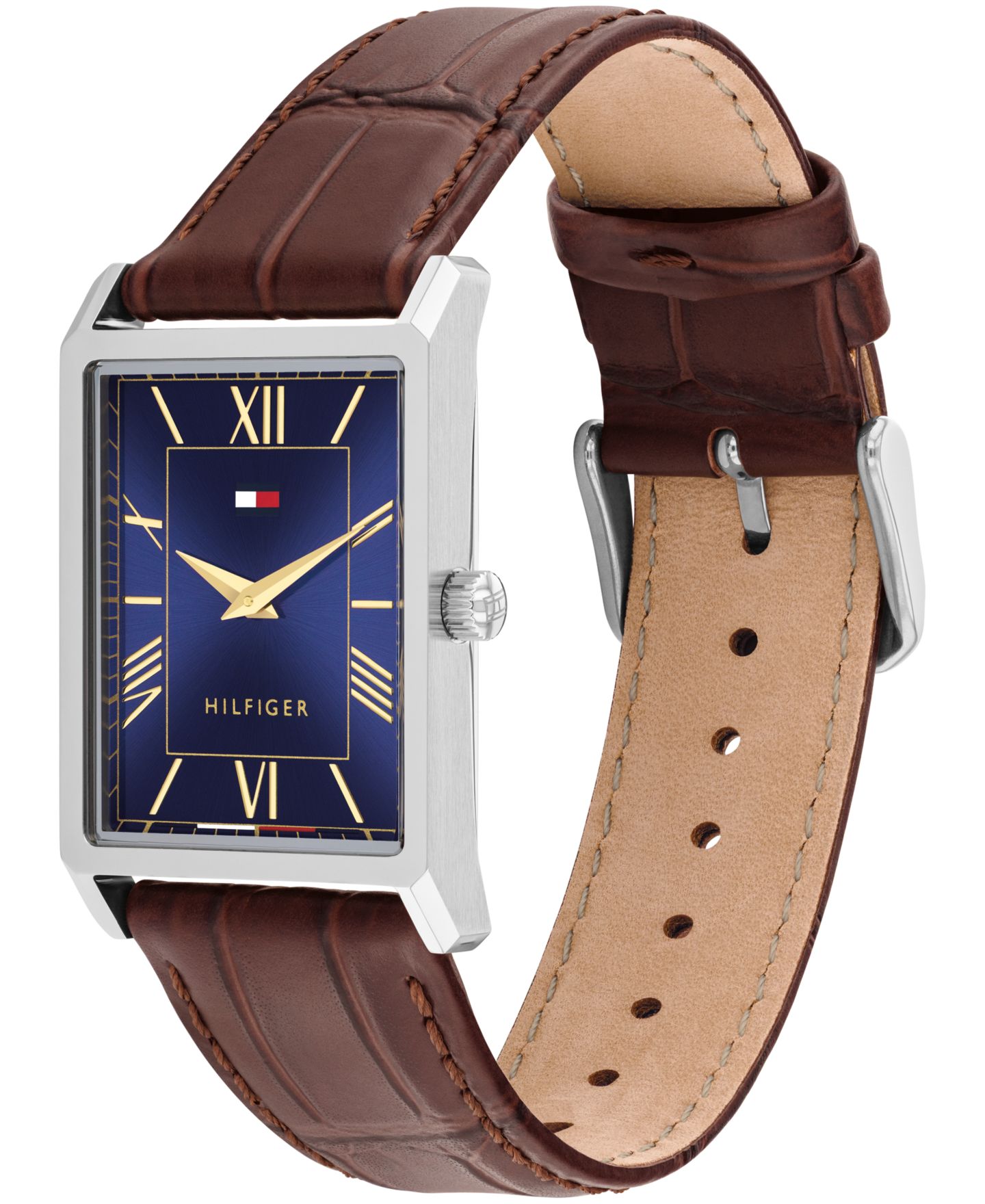 Мужские часы Tommy Hilfiger Quartz Brown Leather Watch, 25.5 mm — фото 2