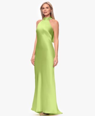 Women's Tie Neck Long Dress