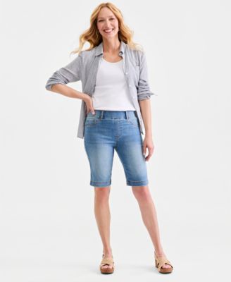 Women's High Rise Pull-On Bermuda Shorts